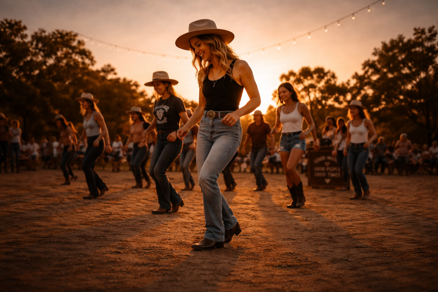 Line dancing at Wildheart
